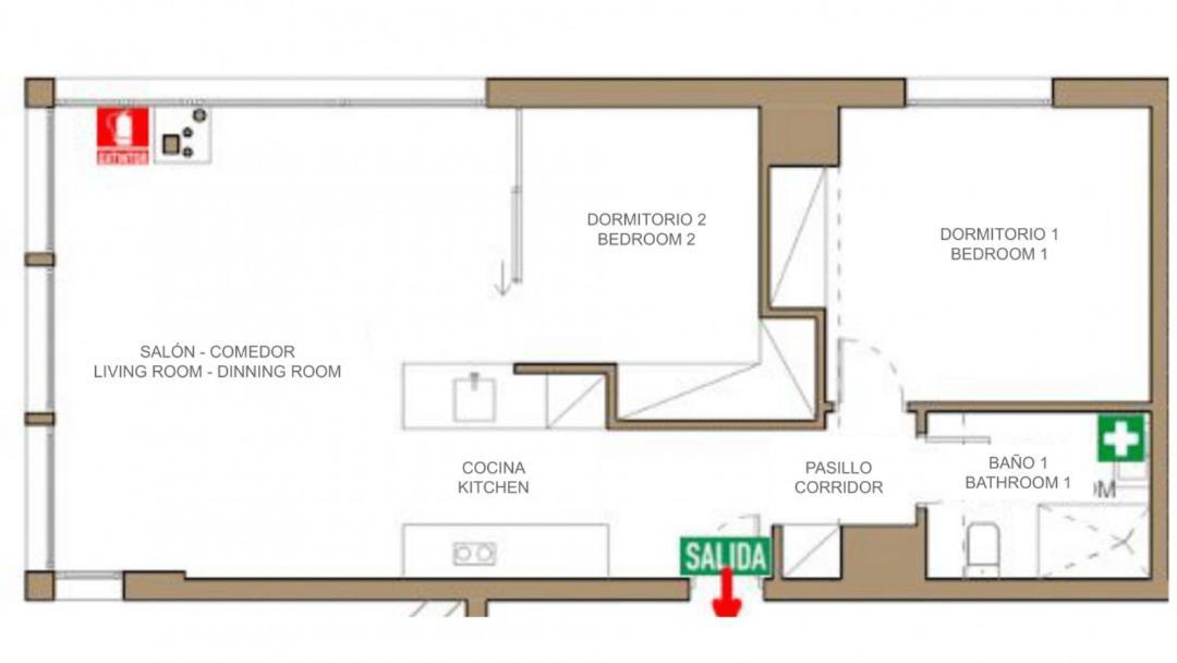 2 Bedrooms 1 Bathroom Furnished - Justicia - Incredible Views - Mintystay Madrid Kültér fotó